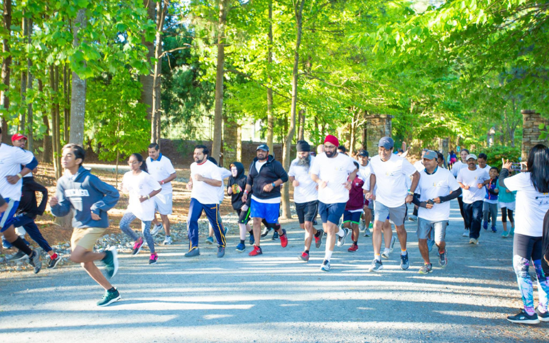 people running