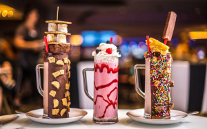 Milkshakes at The Sugar Factory