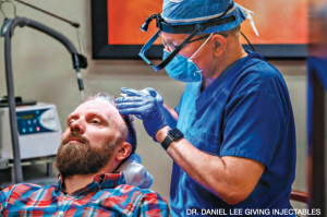Dr. Daniel Lee doing a procedure
