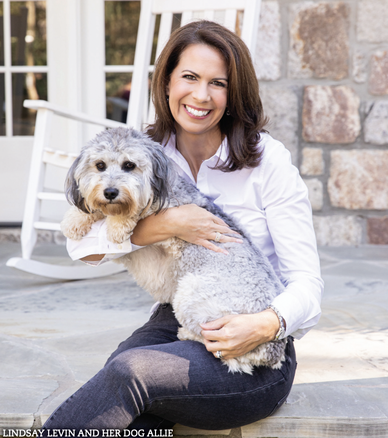 LINDSAY LEVIN AND HER DOG ALLIE