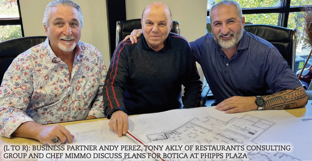 Andy Perez - Tony Akly - Botica - Chef Mimmo Alboumeh - Botica
