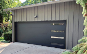 Modern style garage door