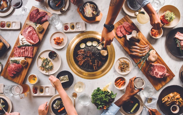 Korean food on table