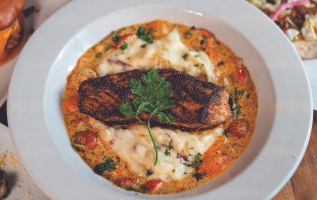 Blackened redfish in a bowl