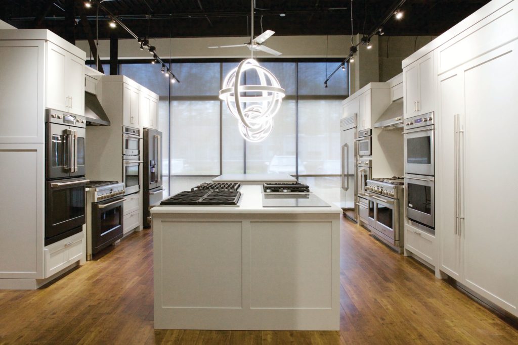 White kitchen island