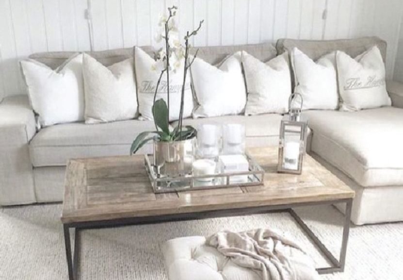 White living room decor