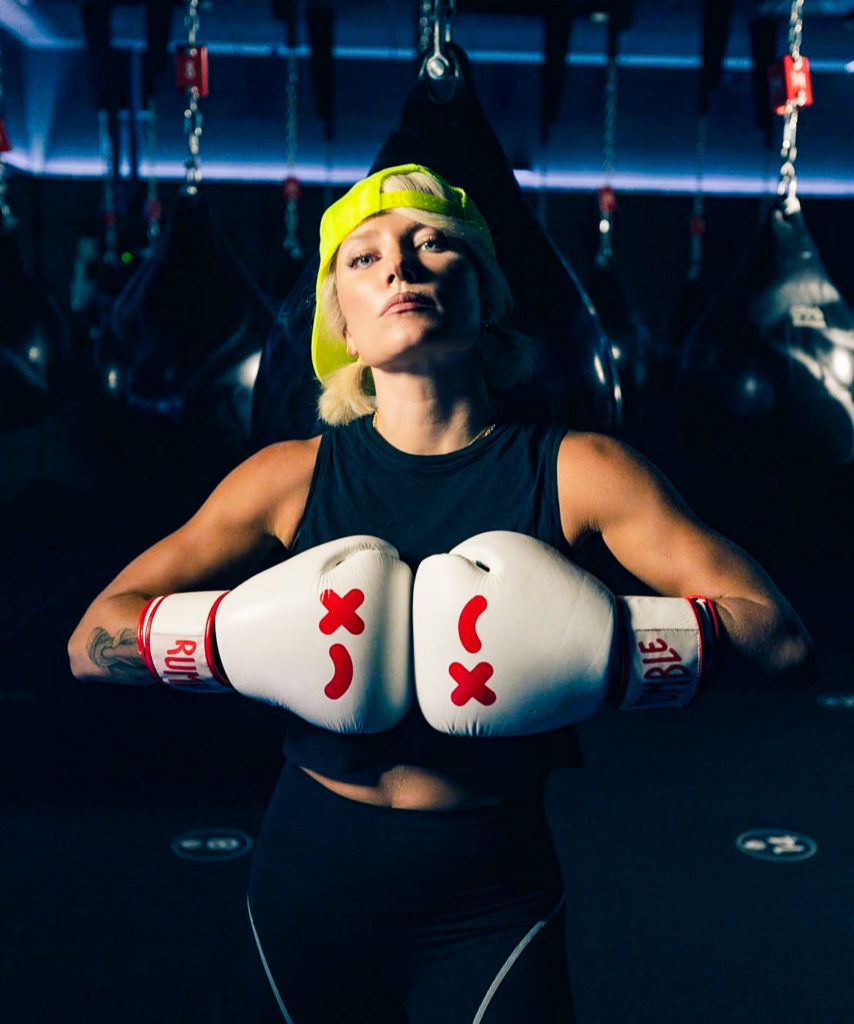 Women in boxing gloves