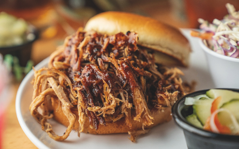 pulled bork bbq sandwich